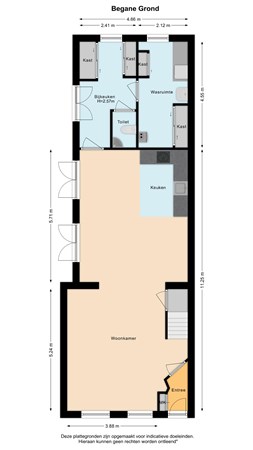 Floorplan - Westgaag 82, 3155 DH Maasland